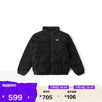VANS 范斯 男女羽绒夹克立领经典LOGO 黑色 M 含绒量:220g