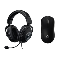  logitech/罗技 无线游戏鼠标套装+有线版耳机  GPW二代黑+GPROX有线版