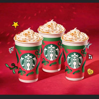 今日必买：STARBUCKS 星巴克 太妃榛果拿铁(大杯）热 3杯