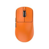 VXE蜻蜓R1鼠标游戏电竞长续航PAW3395无孔轻量化人体工学无线鼠标 落日橙蜻蜓r1 pro max