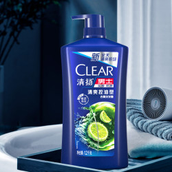 CLEAR 清扬 男士去屑洗发露 清爽控油型 1.2kg 赠维达纸巾6包+补充装200g