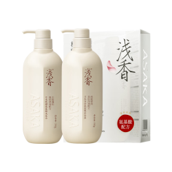 浅香 洗沐套装 氨基酸洗发水500g+香氛沐浴露500g礼盒装