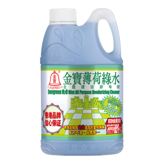 金寶金宝薄荷绿水+全能绿水拖地花露水杀菌去味地板清洁剂香港牌 1L 1桶 薄荷绿水+1L1桶全能绿水