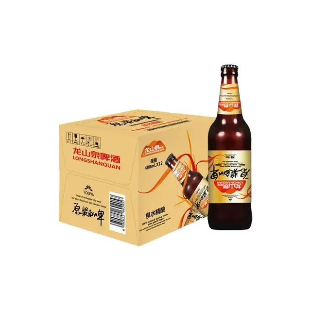 DRAGON SPRING 龙山泉 原浆白啤 480ml*12瓶