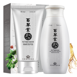 草方 百草堂去屑去痒洗发水清爽控油男女士洗护套装草方中药洗头膏