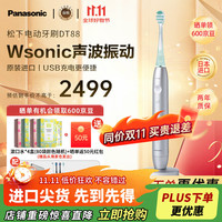 松下 Panasonic DT88-S 日本进口高端科技双马达 双重声波振动DoltzPremium新款电动牙刷