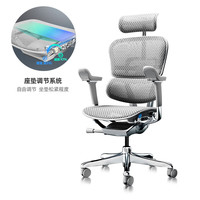 PLUS会员：保友办公家具 保友金豪E2 Pro 旗舰人体工学椅 办公椅电脑椅电竞椅 银白美国网