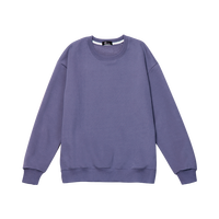 七面 加厚棉质拉绒圆领落肩卫衣