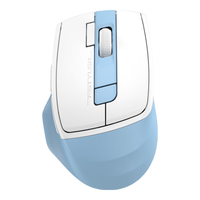 双飞燕(A4TECH)FB45CS Air无线双模蓝牙鼠标静音可充电适用苹果Mac华为平板空中多媒体 FB45CS Air浅蓝白 鼠标 2.4G+蓝牙+充电