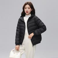 【简约百搭】女式时尚轻薄连帽羽绒服经典简约短款羽绒服女