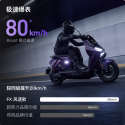 小牛电动 小牛FX 风速版 电动摩托车 智能长续航高速通勤电瓶电摩 到店自提