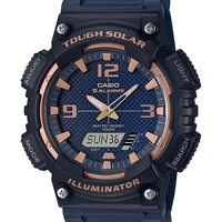 CASIO 卡西欧 太阳能石英表 黑色 28.4 休闲手表