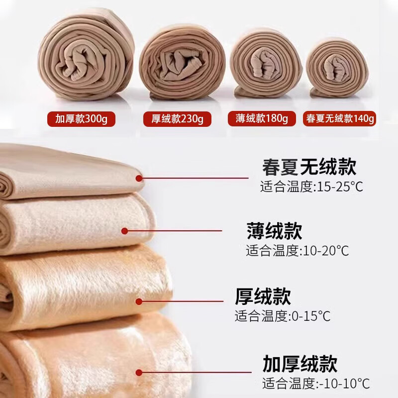 觅橘光腿神器升级款8.0春秋冬裸感加绒假透肉色超自然打底裤袜 踩脚-中肤色(适合 白皙偏黄) 1双 均码 无绒(适合15-25度）