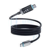 CUKTECH酷态科10号超级电能充Ultra氮化镓120W四口充电器套装+6A磁吸织数显type-C数据线1.5m