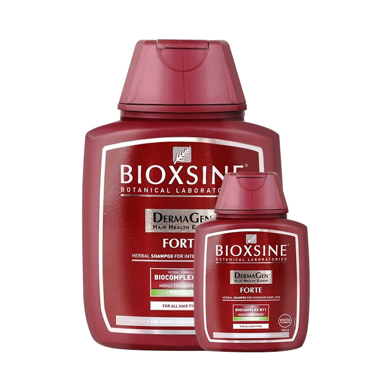 BIOXSINE德国倍优森8倍防发脱洗发水 控油持久蓬松 强效八倍止脱 300ml+100ml