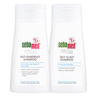 sebamed 施巴 去屑控油洗发水套装去屑400ml+控油400ml无硅油洗发露男女士止痒