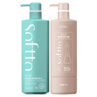SOFTTO 索芙特 海藻蓝洗发水500g+香氛沐浴露500g 送3包洗发水