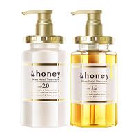 88VIP：honey glossy 日本安蒂花子 honey glossyhoney蜂蜜洗发水护发素套装改善毛躁持久留香
