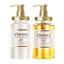 honey glossy 日本安蒂花子 honey glossyhoney蜂蜜洗发水护发素套装改善毛躁持久留香