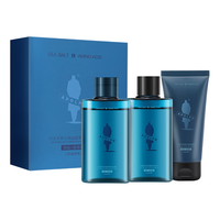 ADOLPH/阿道夫 氨基酸控油舒爽 男士套装+洗发水55ml+沐浴露55ml+洗面奶50g  55ml+55ml+50g