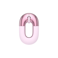 FOPATO 虎八兔 F01甜甜圈个性化无线蓝牙双模鼠标轻音商务办公轻量化设计人体工学鼠标支持手机平板笔记本电脑 奶芙粉