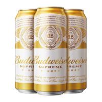 88VIP：百威 金尊啤酒500ml*3听高端拉格易拉罐装10度麦香浓郁