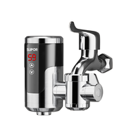 SUPOR 苏泊尔 电热水龙头速热家用即热式免安装快速加热小厨宝冷热两用过水热 恒温不锈钢274347-01TLS