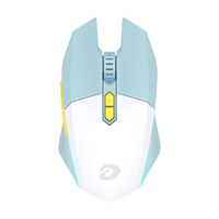 Dareu 达尔优 EM910pro 有线/无线2.4G 双模轻量化游戏电竞鼠标 白蓝