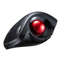 SANWA SUPPLY 人体工学轨迹球鼠标 轻音按键 垂直竖握 大手适用 5键多档DPI 黑色 无线 GMAWTB178BK