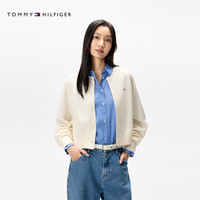 TOMMY HILFIGER 女士复古宽松圆领针织开衫 WW0WW49380