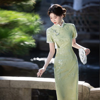 苏玉豪 复古风少女旗袍 9013绿-SYH