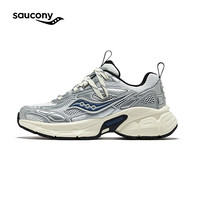 saucony 索康尼 2K骑士鞋 休闲鞋 男女复古老爹鞋  银白兰 37.5