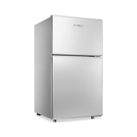 HYUNDAI 韩国现代） 小冰箱 冰箱小型双开门 68L银