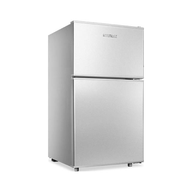 HYUNDAI 韩国现代） 小冰箱 冰箱小型双开门 68L银