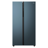Midea 美的 净味系列 BCD-600WKGPZME 风冷对开门冰箱 600L 蓝色