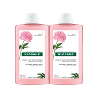 康如（KLORANE）芍药舒缓洗发露400ml*2(改善头皮红肿 发痒 强健头皮 法国进口)