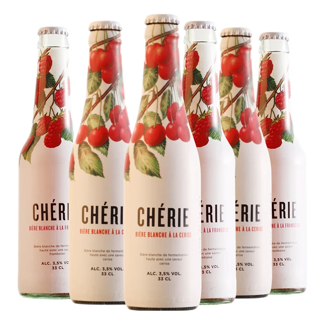 TASTE ROOM 风味小屋 奢莉啤酒比利时进口精酿樱桃味覆盆子桃子石榴小麦啤酒女士水果味啤酒 6瓶装