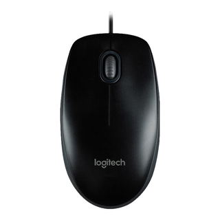  logitech/罗技 有线鼠标+鼠标垫  黑+灰