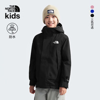 THE NORTH FACE 童装儿童抓绒三合一冲锋衣防水保暖冬24年89XP JK3/宇宙黑 140 M（140/68）