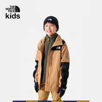 THE NORTH FACE 童装男女童三合一冲锋衣抓绒防水|81RS QV0/棕色 140 M（140/68）