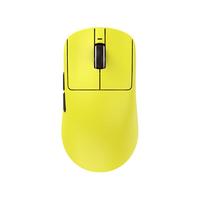 VXE蜻蜓R1鼠标游戏电竞长续航PAW3395无孔轻量化人体工学无线鼠标 柠檬黄蜻蜓r1 pro max