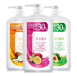 澳雪 经典美肌滋润沐浴露750ml*3瓶乳木果薄荷+百香果橙花+椰子奶茉莉