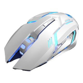 前行者 G304 2.4G蓝牙 双模无线鼠标 1600DPI 月幕白