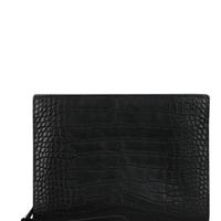 BOTTEGA VENETA 葆蝶家 Alligator Leather Clutch 鳄鱼皮手包
