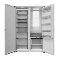 daogrs K8pro冰箱零嵌入式全嵌双开门隐藏式一体橱柜