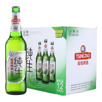 TSINGTAO 青岛啤酒 纯生10度啤酒 600ml*12瓶