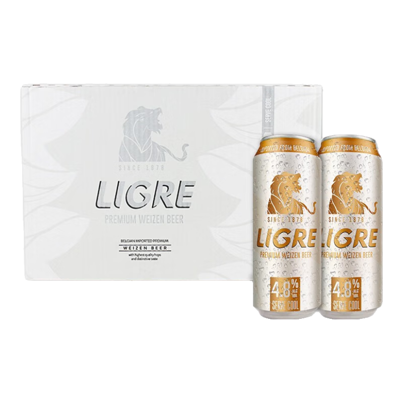 麟阁 比利时小麦白啤酒 4.8度 500ml*24听