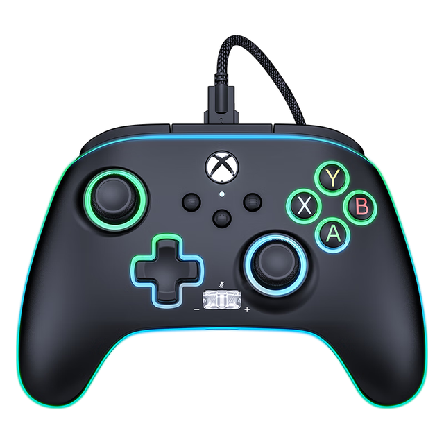 PowerA Xbox 发光 游戏手柄 黑色