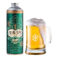 BEER/雪花 SNOWBEER 高浓度醇香 全麦芽啤酒  全麦芽 1L 3罐 组合装 听装