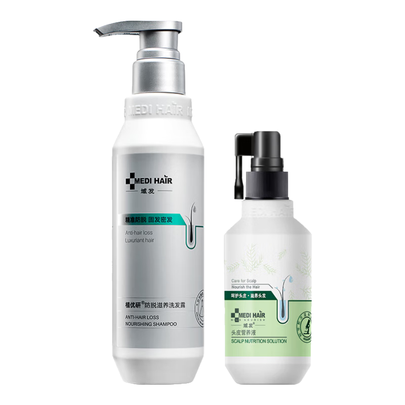  MEDI HAIR/域发 强健防掉发 生姜洗发露+营养液  300ml+120ml